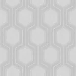 GRAPHIC HEXAGON - GREY Schumacher Wallpaper | Wallpaper Twin GRAPHIC HEXAGON GREY Schumacher Wallpaper wallpaper - SKU 9306