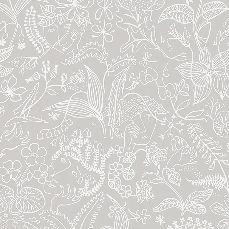 Schumacher GRAZIA wallpaper, color GREY, SKU 1981
