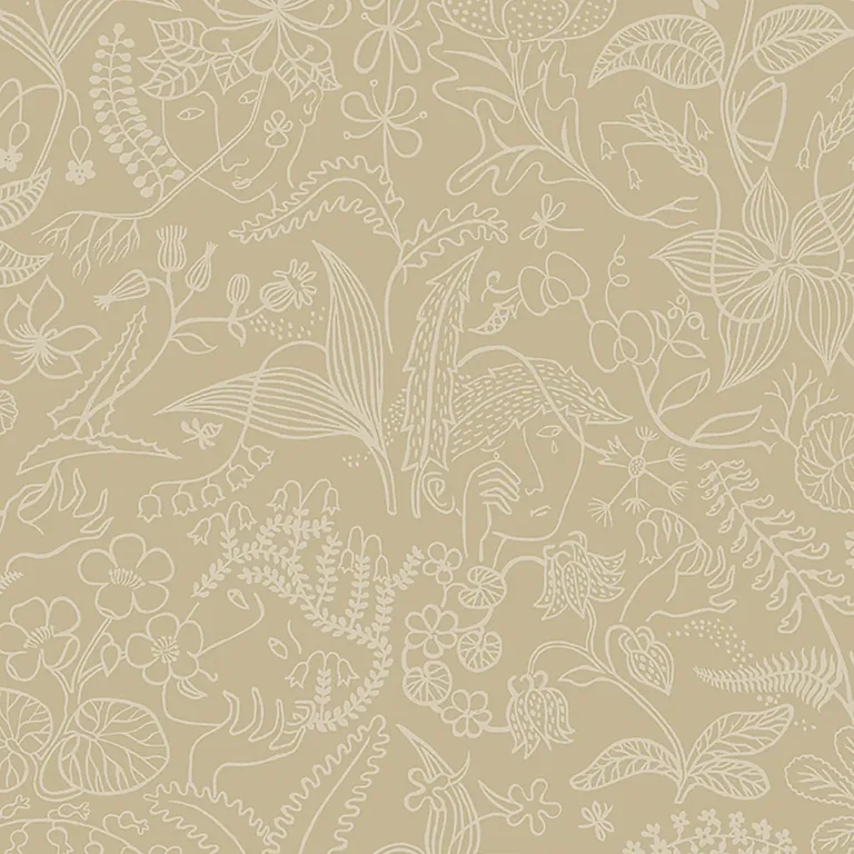 Schumacher GRAZIA wallpaper, color PARCHMENT, SKU 1979