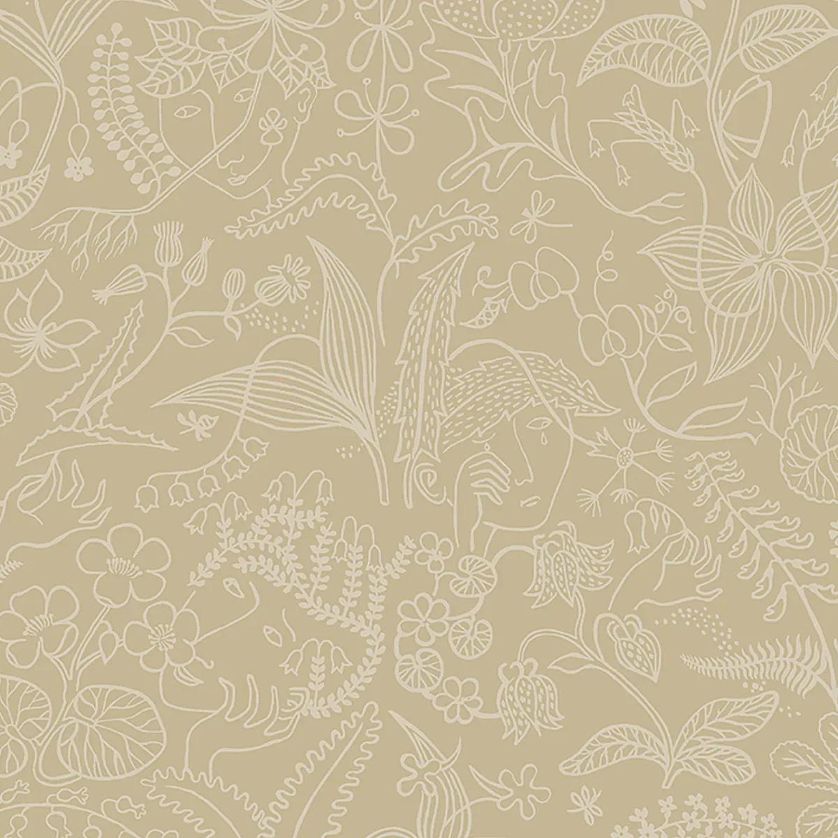 GRAZIA PARCHMENT Schumacher Wallpaper wallpaper - SKU 1979