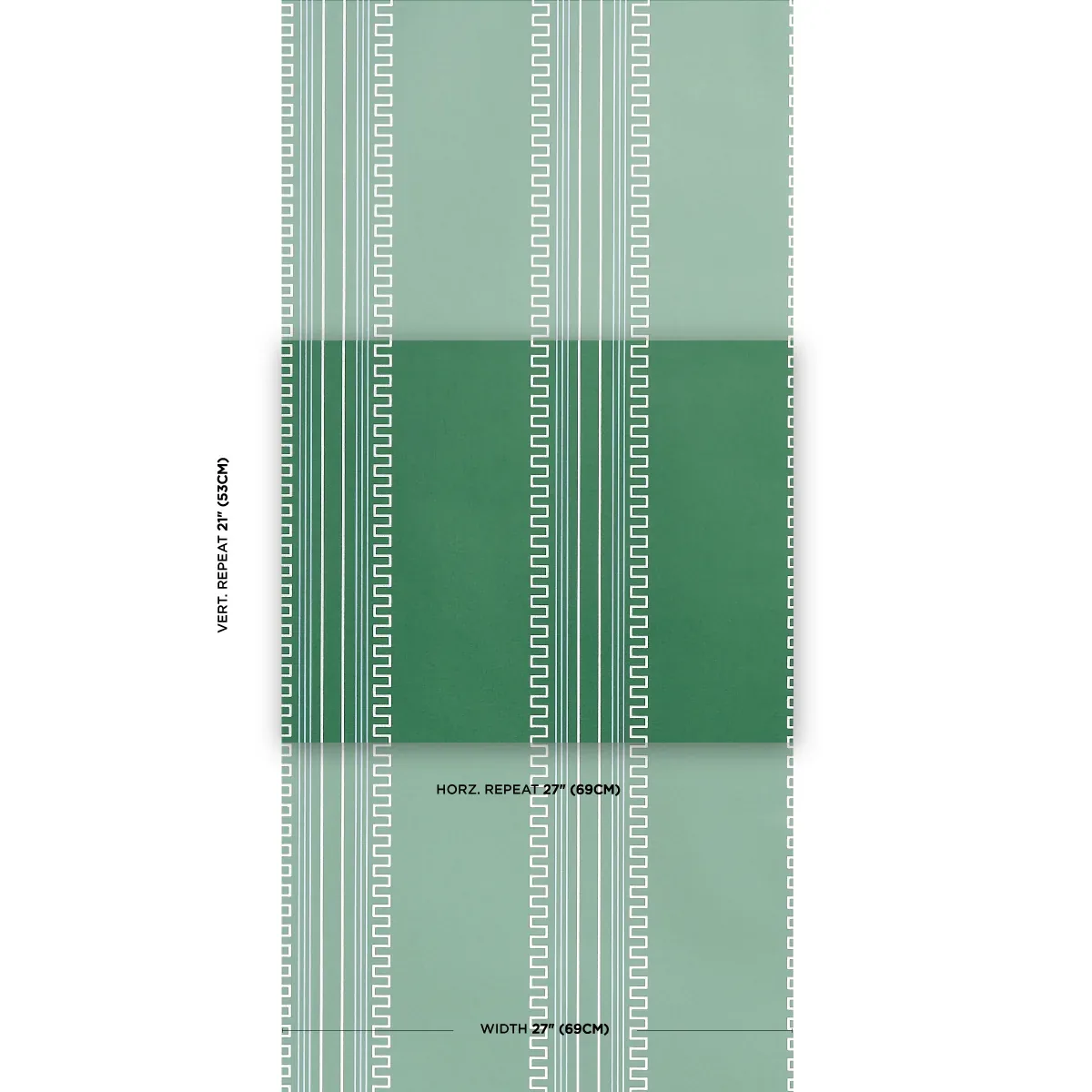 Greco Stripe GREEN Schumacher Wallpaper wallpaper - SKU 5015142