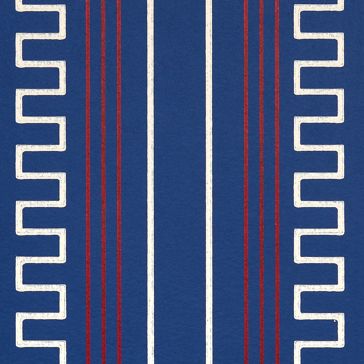 Greco Stripe NAVY Schumacher Wallpaper wallpaper - SKU 5015141