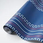 Greco Stripe NAVY Schumacher Wallpaper wallpaper - SKU 5015141