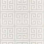 GREEK KEY SISAL SILVER Schumacher Wallpaper wallpaper - SKU 5005690