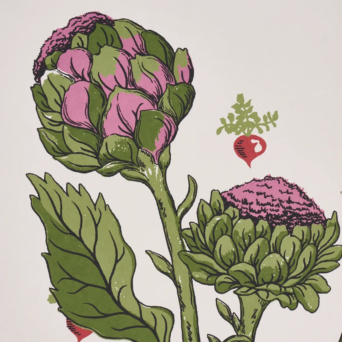 GREEN GROCER MULTI Schumacher Wallpaper wallpaper - SKU 5016780