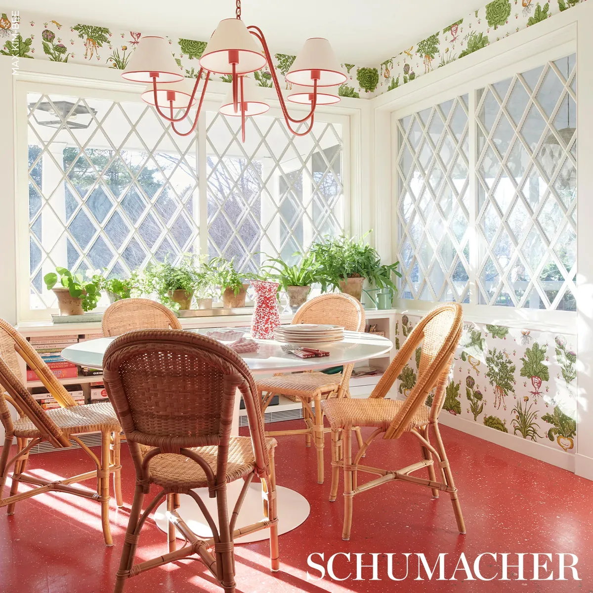 GREEN GROCER MULTI Schumacher Wallpaper wallpaper - SKU 5016780