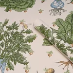 GREEN GROCER PARCHMENT Schumacher Wallpaper wallpaper - SKU 5016781