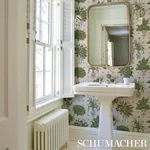 GREEN GROCER PARCHMENT Schumacher Wallpaper wallpaper - SKU 5016781