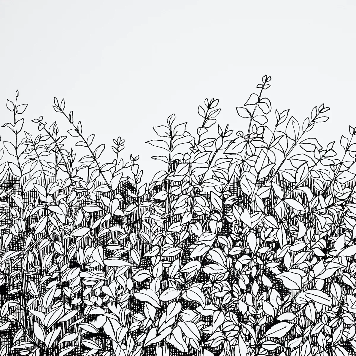 GREENERY GALORE VINYL PANEL detail