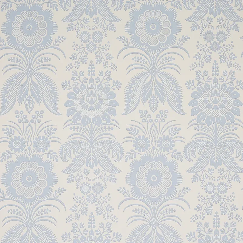 GRETA IVORY Schumacher Wallpaper wallpaper - SKU 5012720