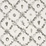 GROTTO TREILLAGE GRISAILLE Schumacher Wallpaper wallpaper - SKU 5014491