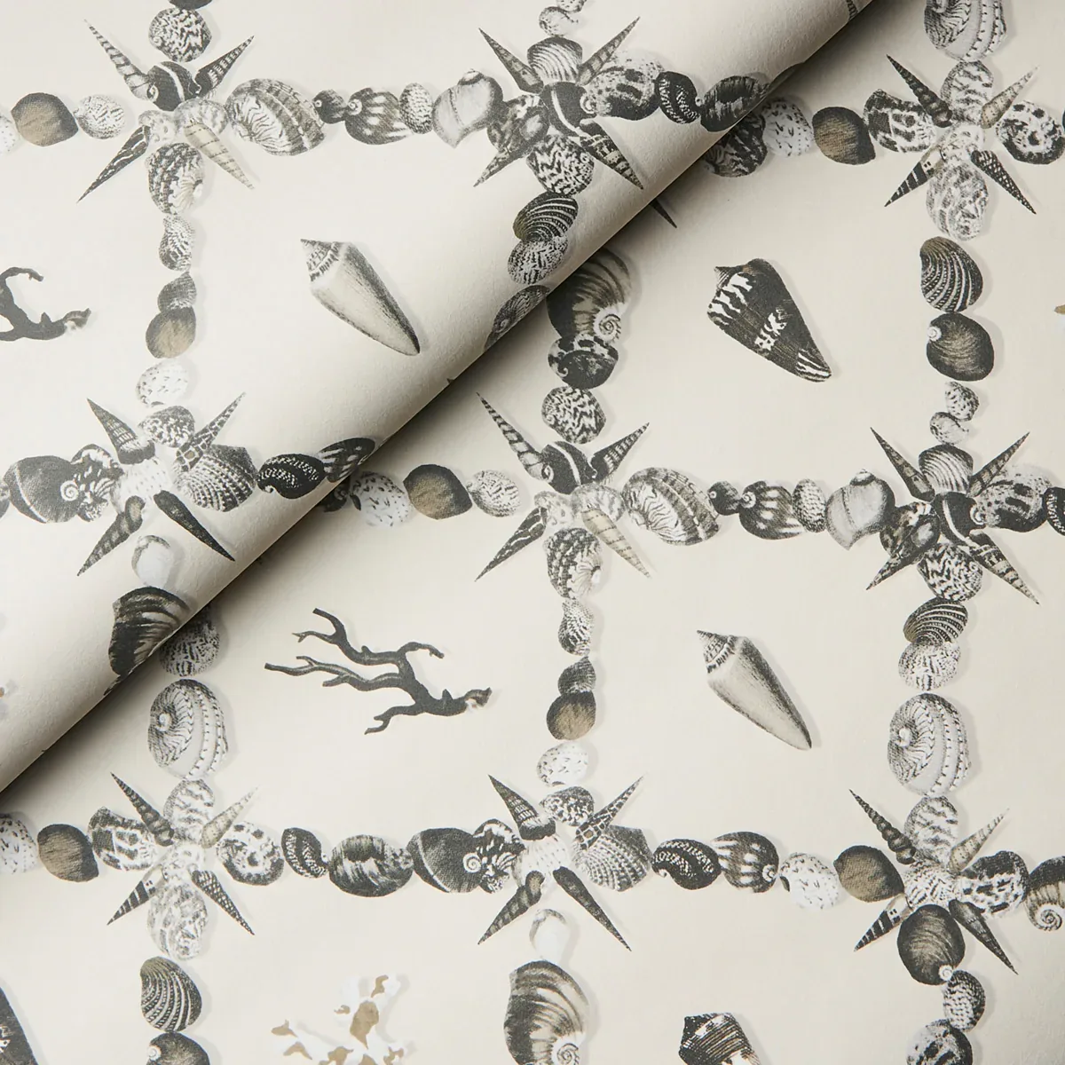GROTTO TREILLAGE GRISAILLE Schumacher Wallpaper wallpaper - SKU 5014491