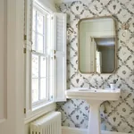 GROTTO TREILLAGE GRISAILLE Schumacher Wallpaper wallpaper - SKU 5014491