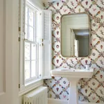GROTTO TREILLAGE MULTI ON IVORY Schumacher Wallpaper wallpaper - SKU 5014492