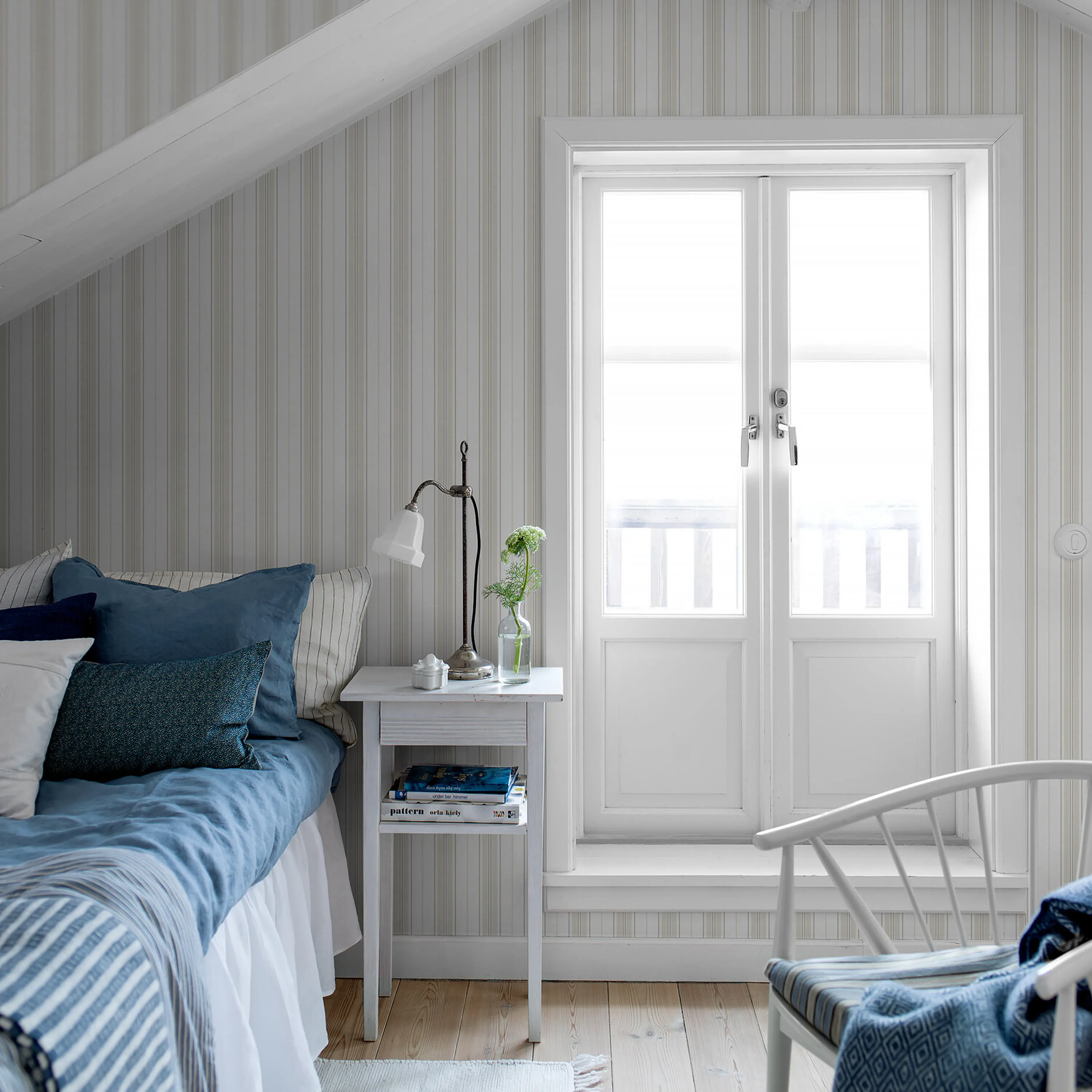 HAMNSKÄR STRIPE - NATURALS Schumacher Wallpaper | Wallpaper HAMNSKÄR STRIPE NATURALS Schumacher Wallpaper wallpaper - SKU 8877