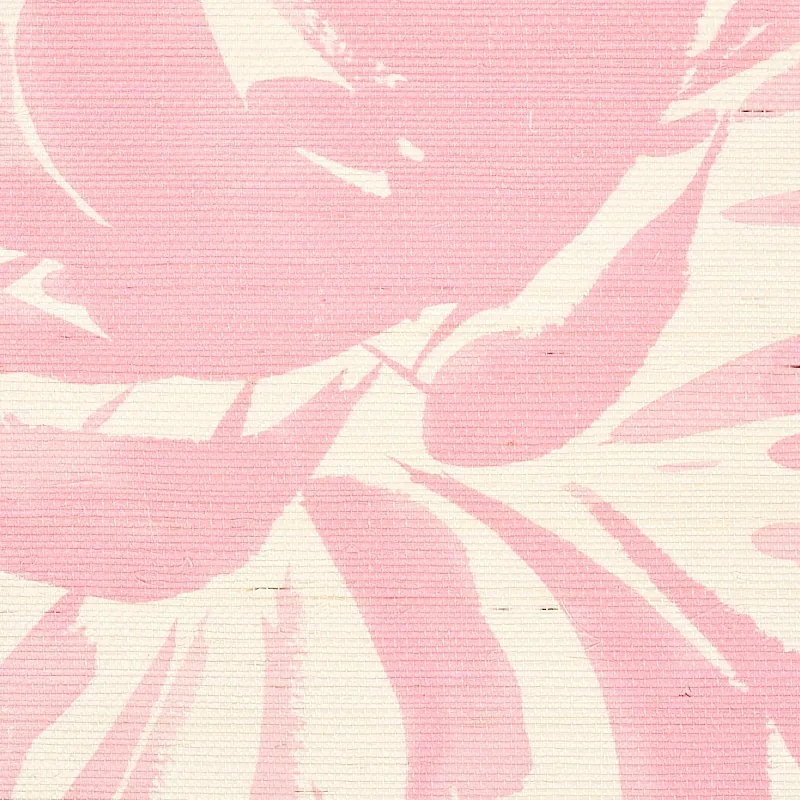 HANA SISAL - PINK Schumacher Wallpaper | Wallpaper Twins HANA SISAL PINK Schumacher Wallpaper wallpaper - SKU 5009041
