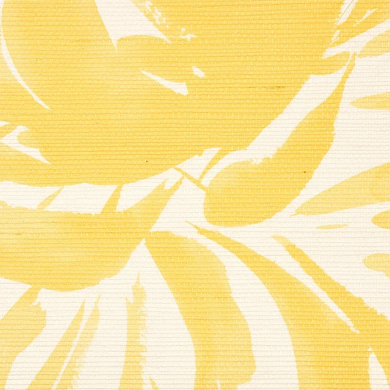 HANA SISAL - YELLOW Schumacher Wallpaper | Wallpaper Twins HANA SISAL YELLOW Schumacher Wallpaper wallpaper - SKU 5009040