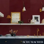 HAND COMBED PLASTER OXBLOOD Schumacher Wallpaper wallpaper - SKU 5013955