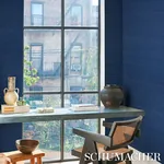 HARUKI SISAL BLUE IS THE COOLEST COLOR Schumacher Wallpaper wallpaper - SKU 5016856