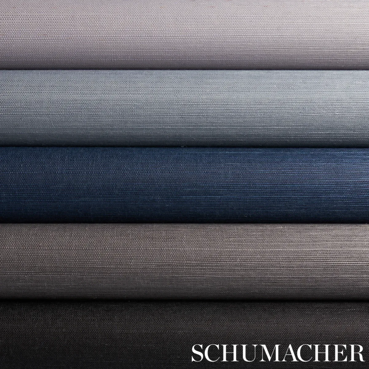 HARUKI SISAL INDIGO Schumacher Wallpaper wallpaper - SKU 5004722