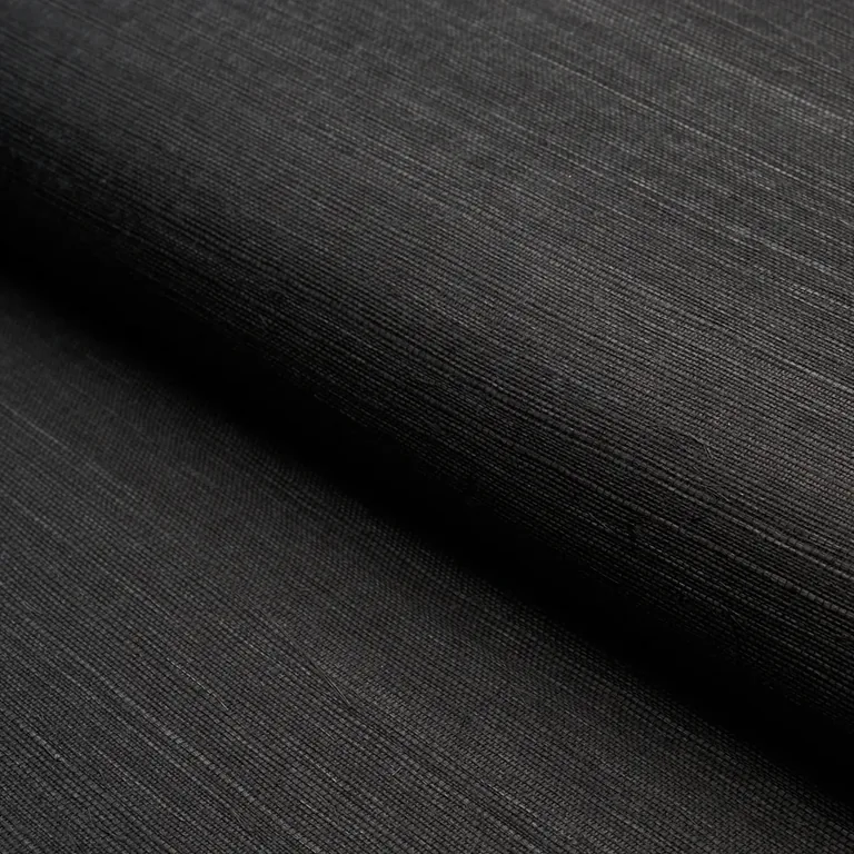 Schumacher HARUKI SISAL wallpaper, color JET, SKU 5004715
