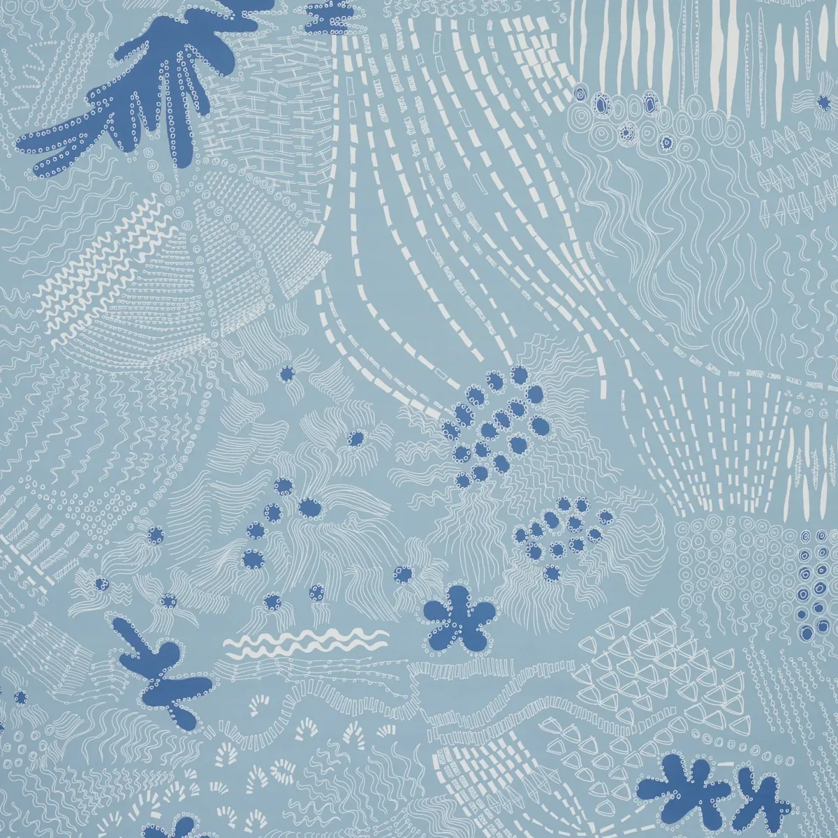 HAVEN TEAL AND NAVY Schumacher Wallpaper wallpaper - SKU 5013561