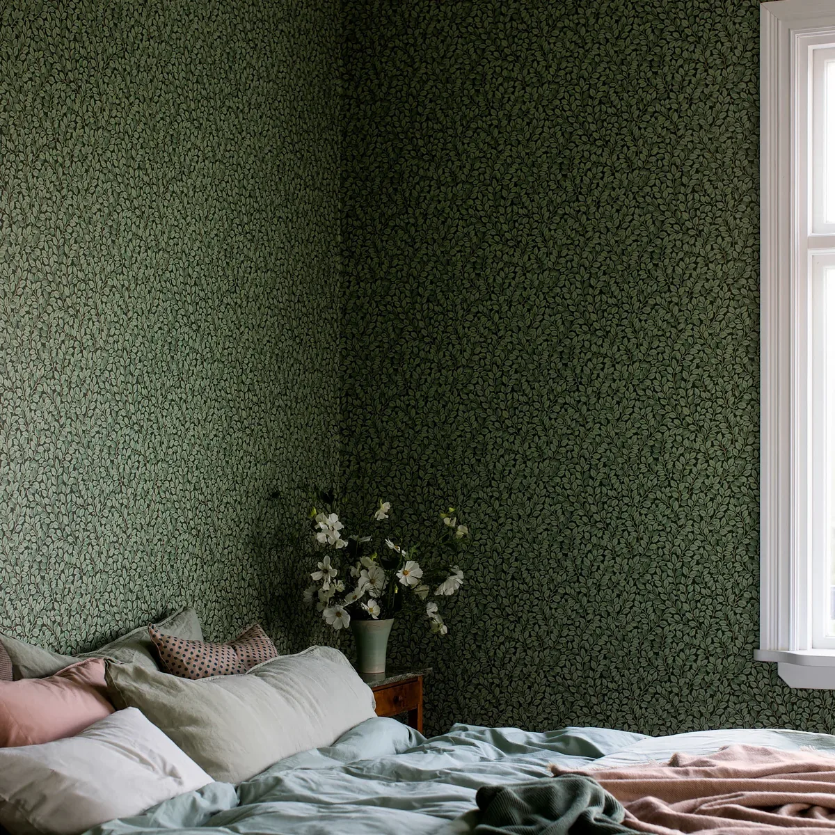 HAZEL SPRUCE Schumacher Wallpaper wallpaper - SKU 7663