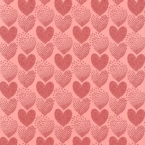 Schumacher HEART OF HEARTS wallpaper, color RED & PINK, SKU 5008361
