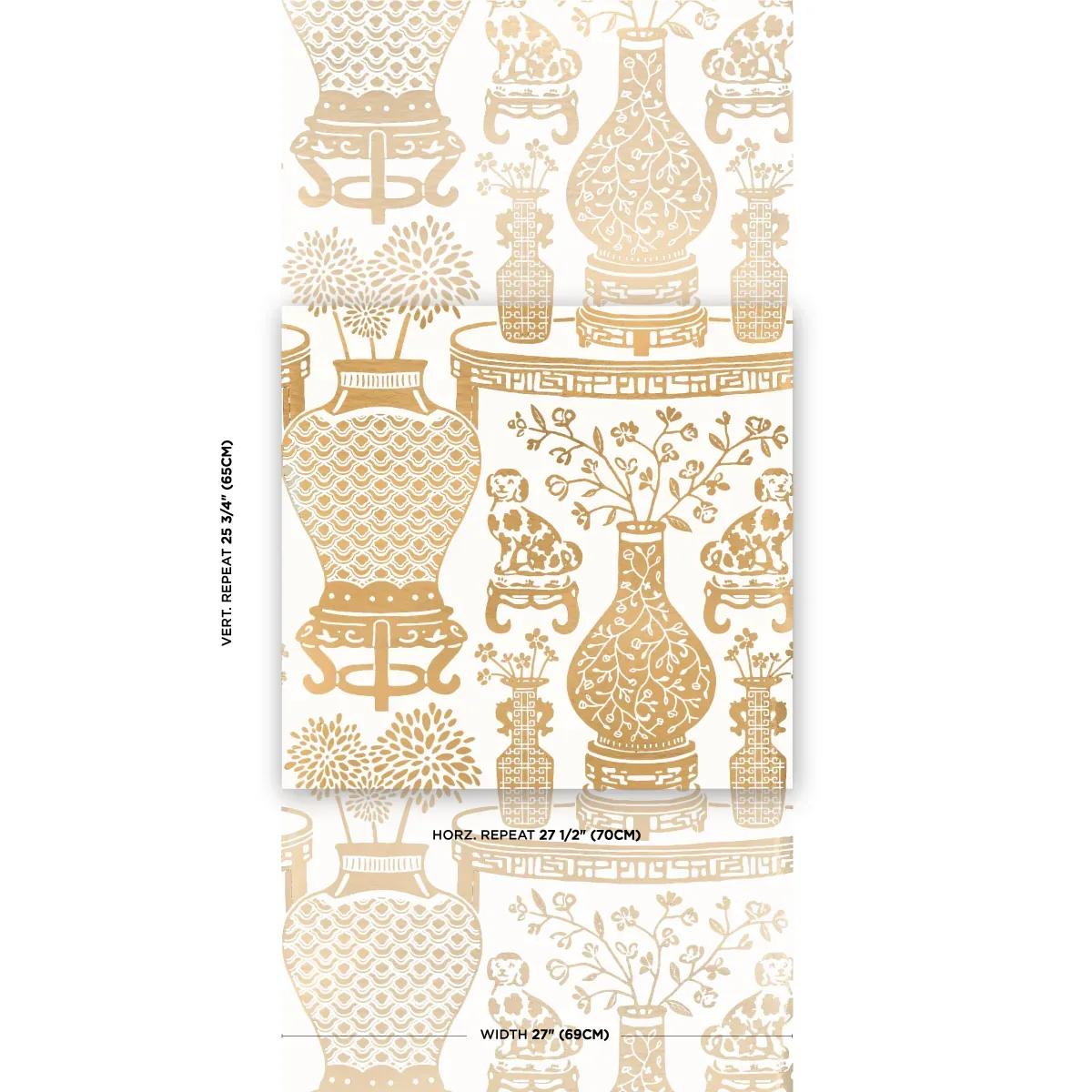 HELLENE MYLAR - GOLD Schumacher Wallpaper | Wallpaper Twins HELLENE MYLAR GOLD Schumacher Wallpaper wallpaper - SKU 5010611