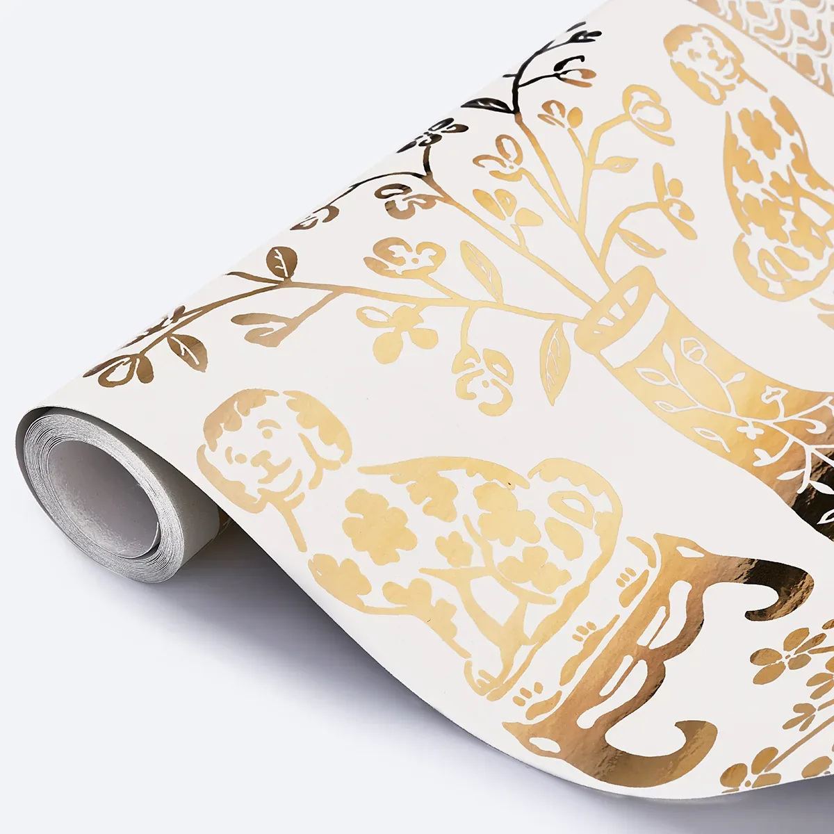 HELLENE MYLAR - GOLD Schumacher Wallpaper | Wallpaper Twins HELLENE MYLAR GOLD Schumacher Wallpaper wallpaper - SKU 5010611
