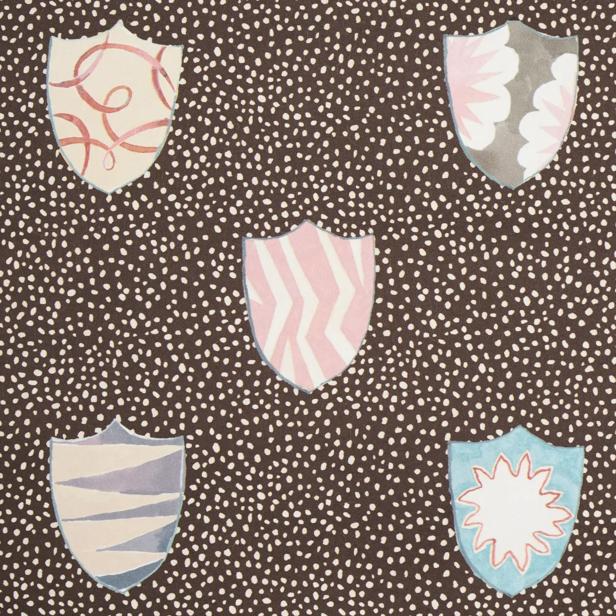HERALDIC BROWN Schumacher Wallpaper wallpaper - SKU 5013493