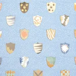 HERALDIC - OXFORD BLUE Schumacher Wallpaper | Wallpaper Twin HERALDIC OXFORD BLUE Schumacher Wallpaper wallpaper - SKU 5013491
