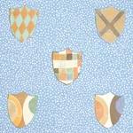 HERALDIC - OXFORD BLUE Schumacher Wallpaper | Wallpaper Twin HERALDIC OXFORD BLUE Schumacher Wallpaper wallpaper - SKU 5013491
