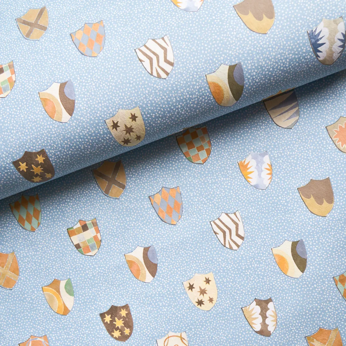 HERALDIC - OXFORD BLUE Schumacher Wallpaper | Wallpaper Twin HERALDIC OXFORD BLUE Schumacher Wallpaper wallpaper - SKU 5013491