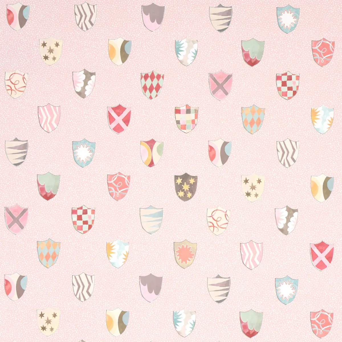 HERALDIC PINK Schumacher Wallpaper wallpaper - SKU 5013492