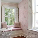 HERALDIC - PINK Schumacher Wallpaper | Wallpaper Twins HERALDIC PINK Schumacher Wallpaper wallpaper - SKU 5013492