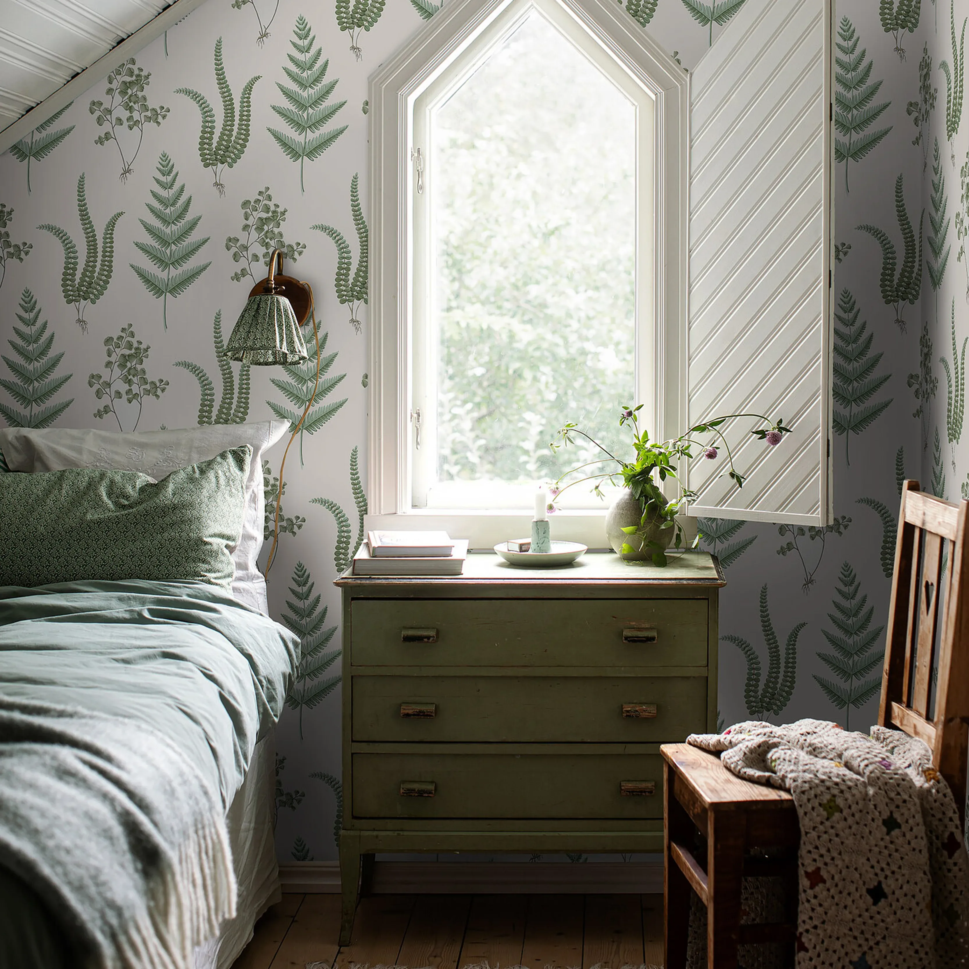 HERBA LEAF Schumacher Wallpaper wallpaper - SKU 7657