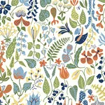 HERBARIUM - MULTI Schumacher Wallpaper | Wallpaper Twins HERBARIUM MULTI Schumacher Wallpaper wallpaper - SKU 1978