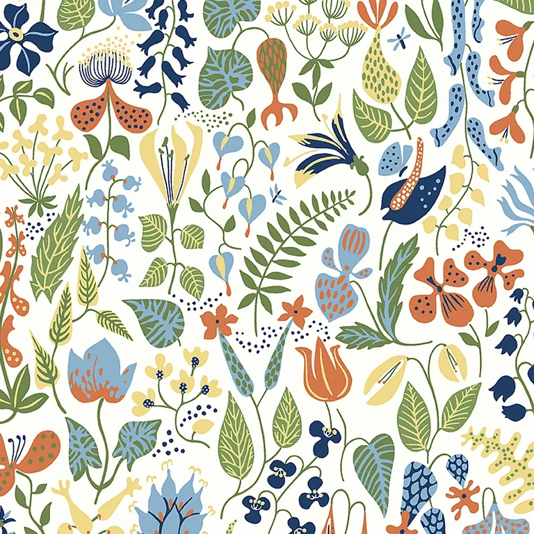 Schumacher HERBARIUM wallpaper, color MULTI, SKU 1978