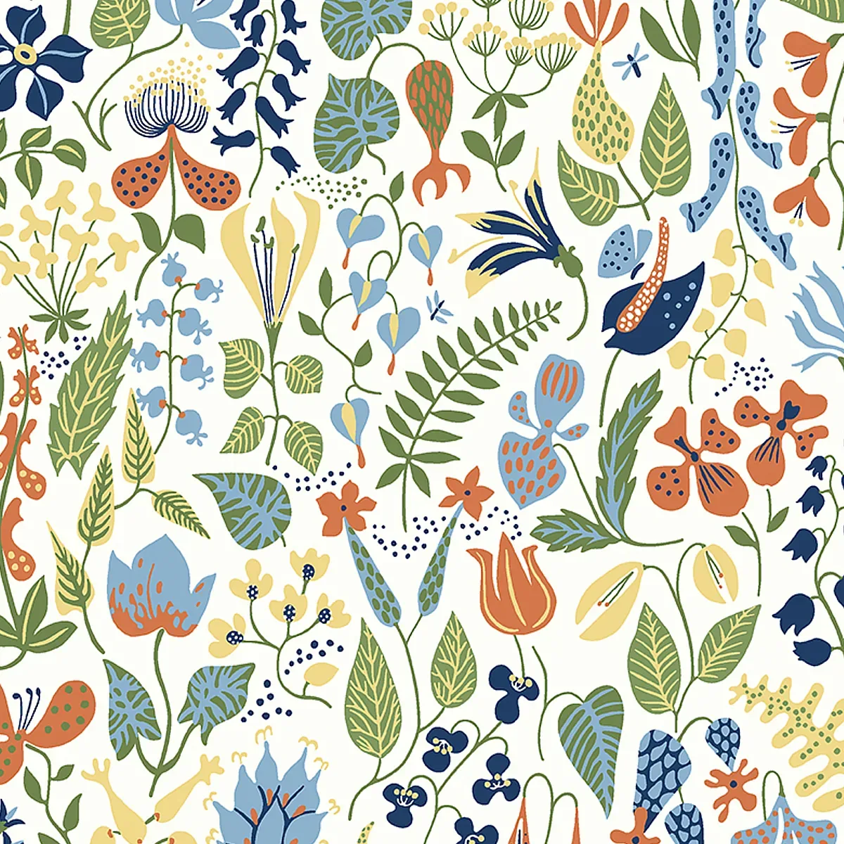 HERBARIUM MULTI Schumacher Wallpaper wallpaper - SKU 1978