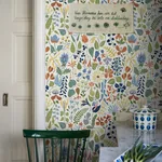 HERBARIUM - MULTI Schumacher Wallpaper | Wallpaper Twins HERBARIUM MULTI Schumacher Wallpaper wallpaper - SKU 1978
