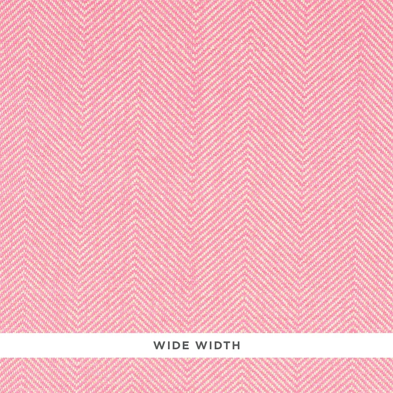 HERRINGBONE PAPERWEAVE PINK Schumacher Wallpaper wallpaper - SKU 5010235