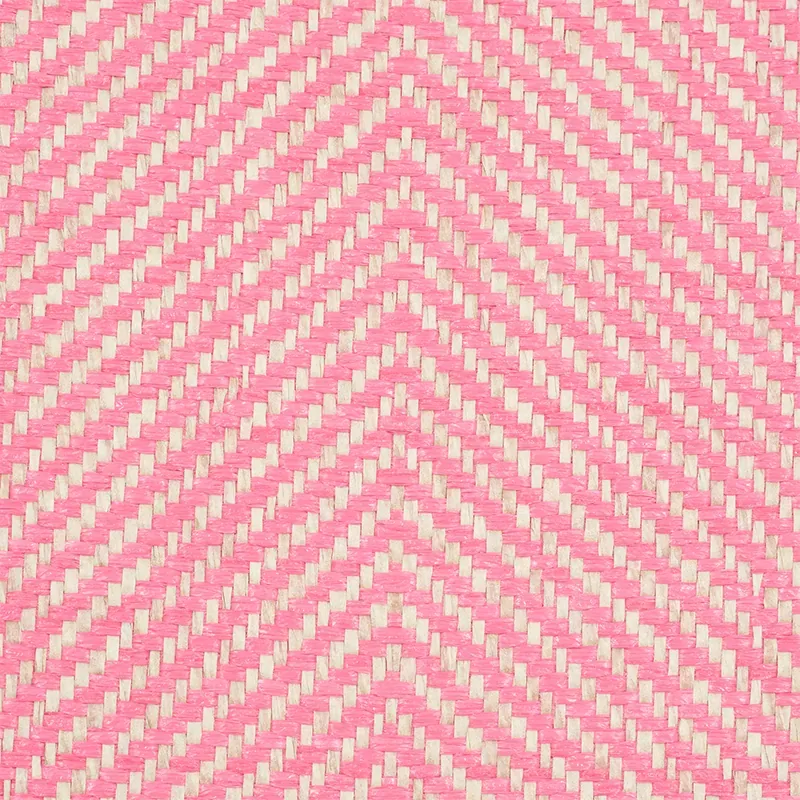 HERRINGBONE PAPERWEAVE - PINK Schumacher Wallpaper | Wallpap HERRINGBONE PAPERWEAVE PINK Schumacher Wallpaper wallpaper - SKU 5010235