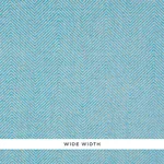 HERRINGBONE PAPERWEAVE SKY Schumacher Wallpaper wallpaper - SKU 5010234