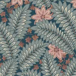 HIDDEN IVY - BLUE Schumacher Wallpaper | Wallpaper Twins HIDDEN IVY BLUE Schumacher Wallpaper wallpaper - SKU 2251