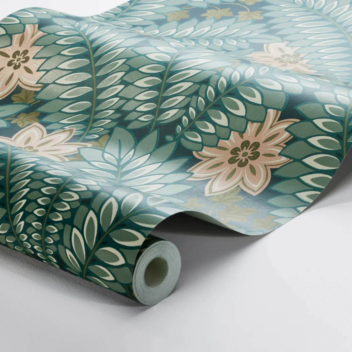 HIDDEN IVY - SPRUCE Schumacher Wallpaper | Wallpaper Twins HIDDEN IVY SPRUCE Schumacher Wallpaper wallpaper - SKU 2250