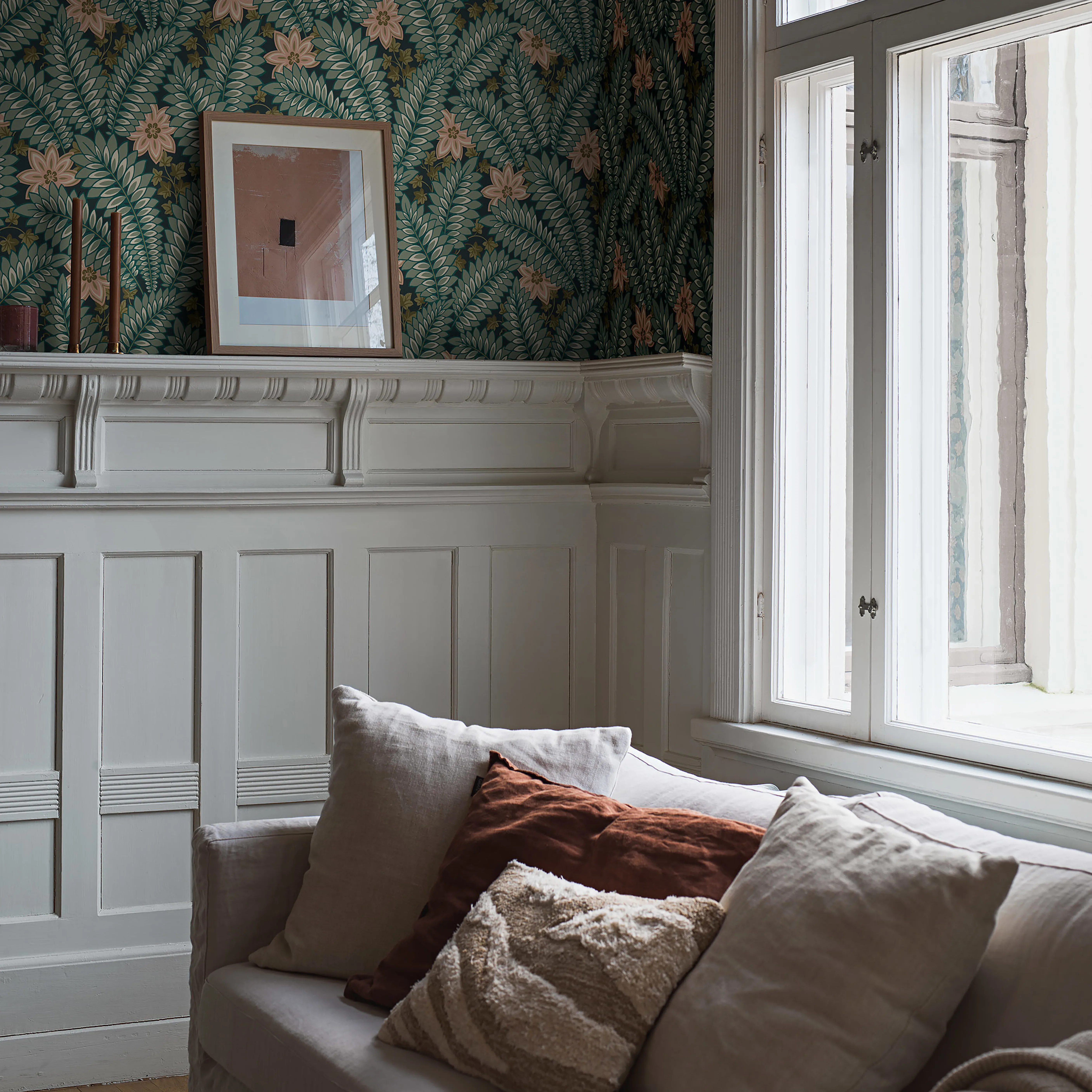 HIDDEN IVY - SPRUCE Schumacher Wallpaper | Wallpaper Twins HIDDEN IVY SPRUCE Schumacher Wallpaper wallpaper - SKU 2250