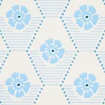 HIVE BLOOM - BLUES Schumacher Wallpaper | Wallpaper Twins HIVE BLOOM BLUES Schumacher Wallpaper wallpaper - SKU 5013161