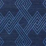 HIX EMBROIDERED SISAL - BLUE Schumacher Wallpaper | Wallpape HIX EMBROIDERED SISAL BLUE Schumacher Wallpaper wallpaper - SKU 5008970