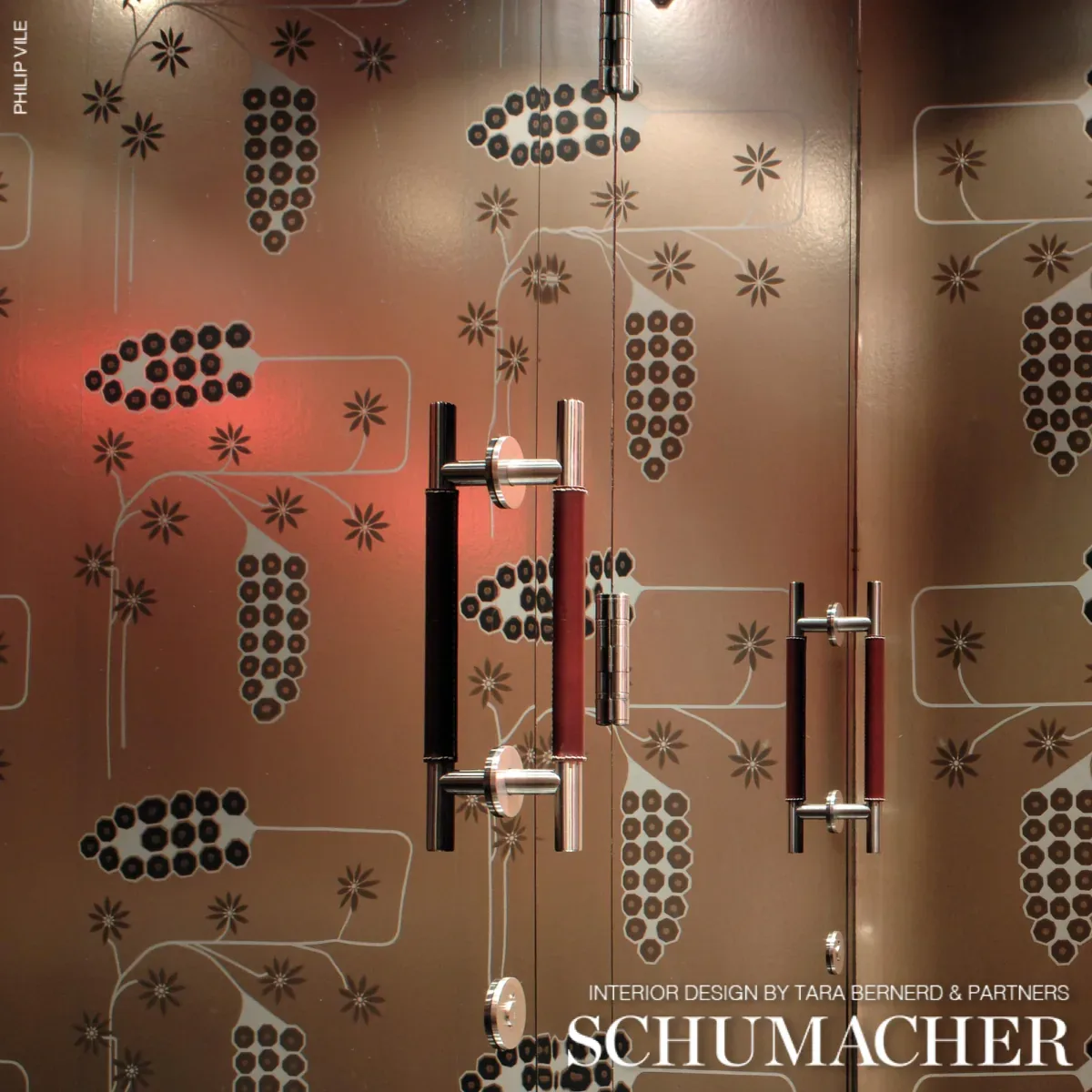 HOLLYWOOD GRAPE - ALUMINUM Schumacher Wallpaper | Wallpaper HOLLYWOOD GRAPE ALUMINUM Schumacher Wallpaper wallpaper - SKU 5015020